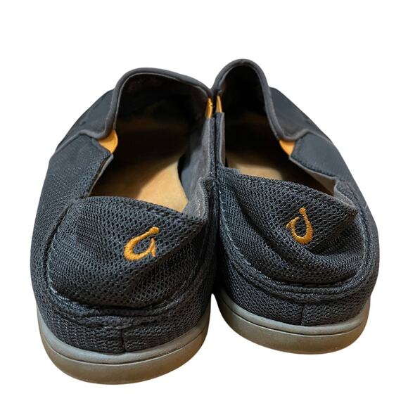 OluKai Men's 12 Charcoal Grey Nohea Mesh Slip-On Breathable Convertible Shoes - Picture 4 of 8